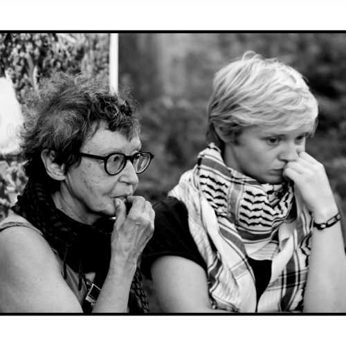 2025-08-18, Parlement de Wallonie à Namur : Stop génocide à Gaza ! Photo : Michel Wittek.