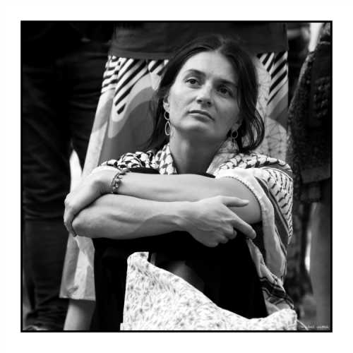 2025-08-18, Parlement de Wallonie à Namur : Stop génocide à Gaza ! Photo : Michel Wittek.