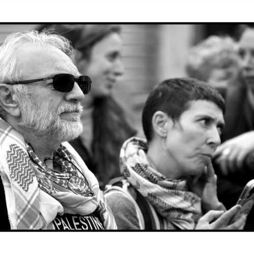 2025-10-02 - Namur : rassemblement contre l'interception de la Global Sumud Flotilla