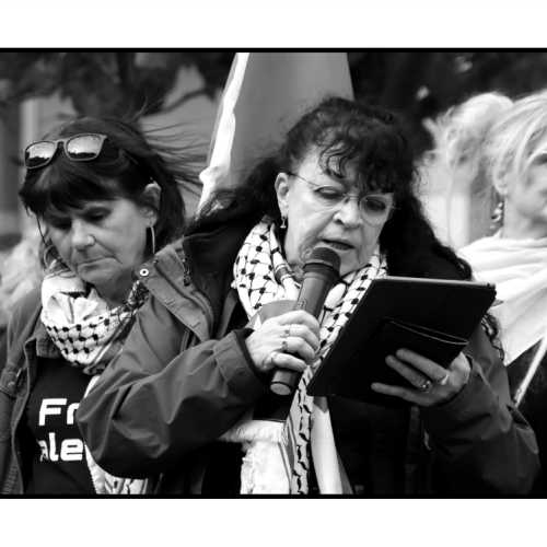 2025-10-02 - Namur : rassemblement contre l'interception de la Global Sumud Flotilla