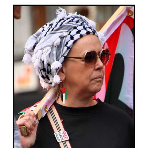 2025-10-02 - Namur : rassemblement contre l'interception de la Global Sumud Flotilla