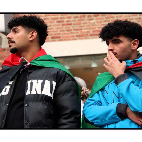 2025-10-02 - Namur : rassemblement contre l'interception de la Global Sumud Flotilla