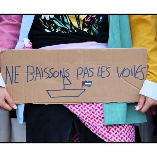 2025-10-02 - Namur : rassemblement contre l'interception de la Global Sumud Flotilla