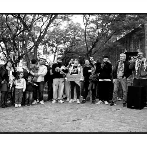 2025-10-02 - Namur : rassemblement contre l'interception de la Global Sumud Flotilla