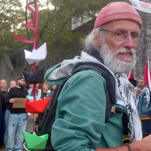 2025-10-02 - Namur : rassemblement contre l'interception de la Global Sumud Flotilla