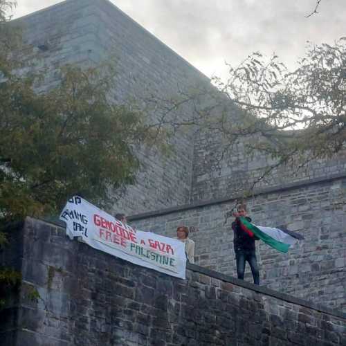 2025-10-02 - Namur : rassemblement contre l'interception de la Global Sumud Flotilla